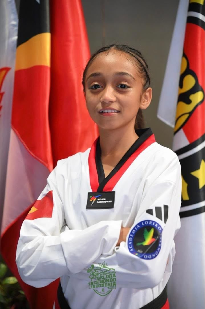 Neymia in her taekwondo uniform